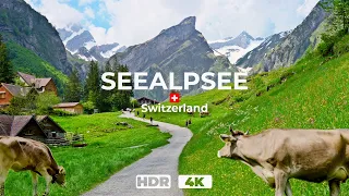 Seealpsee Appenzell, Switzerland🇨🇭Breathtaking Walk in 4K HDR ⛰️ Stunning Lake & Mountain Views
