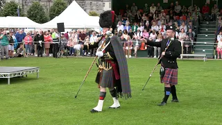 Scotland the Brave as the massed Pipes & Drums march off during the 2023 City of Perth Salute