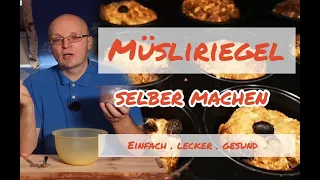 Müsliriegel selber machen. So einfach, lecker und gesund. Der perfekte Outdoor Snack