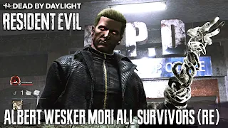 WESKER Mori On All Resident Evil Survivors - DEAD BY DAYLIGHT Project W (PTB)