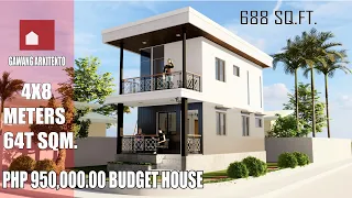 (4X8 METERS) TINY HOUSE (13X26 FEET) / 32 SQM