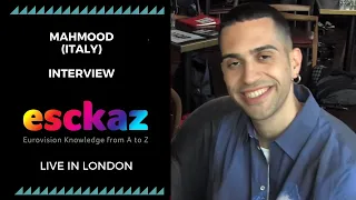 ESCKAZ in London: Interview with Mahmood (Italy at the Eurovision 2019)