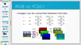 Image Formats part 2 RGB and YCbCr
