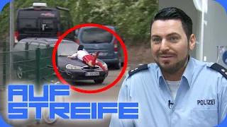 Waghalsiger Stunt oder schlechter Scherz? Bei diesem Anblick rastet Sindera aus| Auf Streife | SAT.1