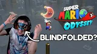 I Tried To Beat Super Mario Odyssey Blindfolded...