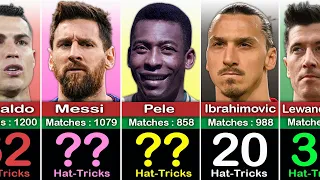 PLAYERS WITH THE MOST HAT TRICKS OF ALL TIME