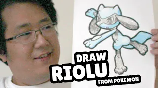 How to Draw Riolu from Pokemon - Easy - Draw Along - Step by Step