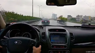 Kia Sorento Driver Rain morning Hải Phòng - Nội Bài Airport 28/8/2018 p2