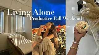 productive fall weekend | appointments, target run, brand filming, chores, mensural stretches