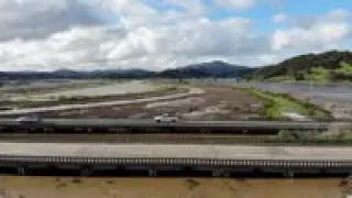 California storm water damages roads, levees