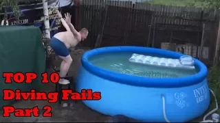 Top 10 diving fails part 2 (divingboard fails)