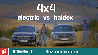 Škoda Enyaq iV 80x vs Škoda Kodiaq TDI 4x4 DSG - ENG SUB - TEST - GARAZ.TV