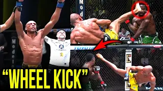 MMA Community REACTS to Edson Barboza vs Sodiq Yusuff Highlights (UFC Vegas 81) Wheel Kick