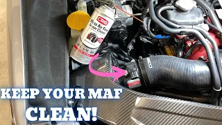 How to CLEAN a Subaru MAF (Mass Air Flow) Sensor | STI, WRX, Impreza, Etc | CRC MAF Cleaner