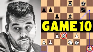 Carlsen vs Nepomniachtchi | Game 10 - 2021 FIDE World Chess Championship