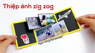 Thiệp ảnh Zig zag  - NGOC VANG Handmade