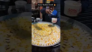 Kesar Kadhai Doodh - Indian Street Food