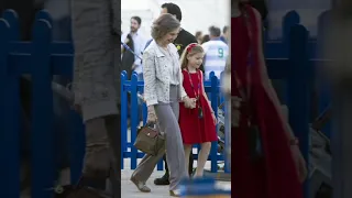 Infanta sofia with grand mother queen sofia #infantasofia #reina_sofía #spain #shorts