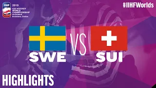 Sweden vs. Switzerland - Game Highlights - #IIHFWorlds 2019