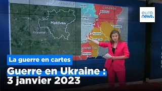 Guerre en Ukraine : la situation au 3 janvier 2023, cartes à l'appui