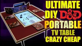 Cheap DIY Gaming TV Table THAT'S PORTABLE!