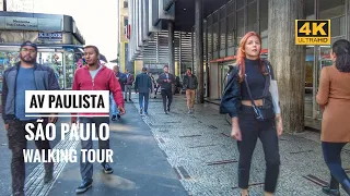 Paulista Avenue São Paulo Brazil Walking Tour | 4K Walk