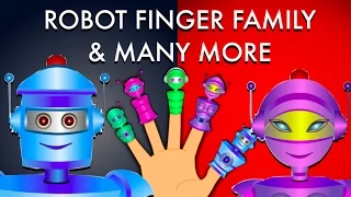 Robot Finger Family And Many More - Nursery Rhymes For Children