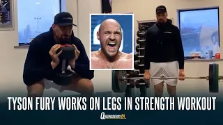 TYSON FURY working on LOWER BODY and CORE STRENGTH - ANTHONY JOSHUA next?