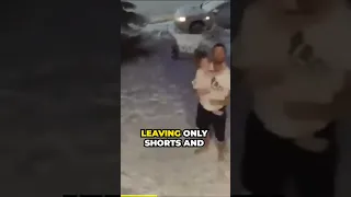 horrifying moment dad grabs daughter during alaska earthquake #shorts #heroic #viral #subscibe