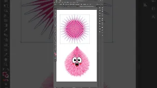 Adobe Illustrator | Funny Hairy Cartoon Design In Adobe Illustrator CC #shorts #illustrator