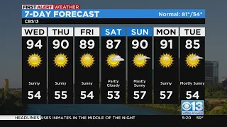 Wednesday morning weather forecast - May 17, 2023