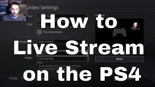 How to setup live stream on ps4! how to setup ps4 camera with chroma key