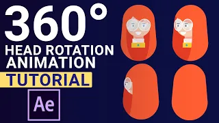 How to animate a 360-degree head Rotation in After Effects Tutorial
