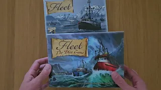 Fleet: The Dice Game second edition roll and write comparison unboxing teaser preview AmassGames 4k