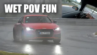 Bad Soundtrack, Great Racetrack | Audi TT S | Wet Nürburgring POV