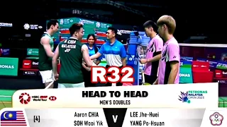 MALAYSIA OPEN 2023 (R32) | Aaron Chia/Soh Wooi Yik 🆚 Lee Jhe Huei/Yang Po Hsuan