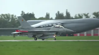 General Dynamics F-16AM Fighting Falcon Arriving Ostrava NATO Days 2022 Belgium Air Force FHD