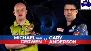 2019 Melbourne Darts Masters Quarter Final  van Gerwen vs G.Anderson