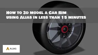 How to 3d model a Car Rim using Alias in less than 15 minutes