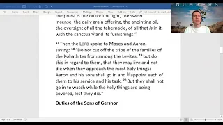 Numbers 04 Duties of the Sons of Kohath, Gershon, and Merari; Census of the Levites