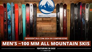 2024 Men's 100 mm All-Mountain Ski Comparison with SkiEssentials.com