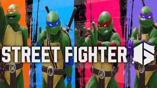 Street Fighter 6 DLC Teenage Mutant Ninja Turtles!
