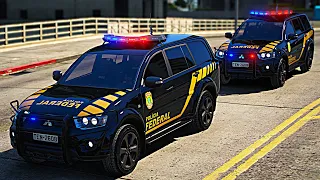 POLICIA FEDERAL É ATACADA DURANTE COMBOIO DE PRESO | GTA 5 POLICIAL