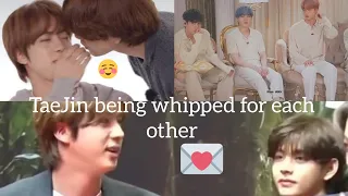 TaeJin being whipped for each other💜