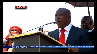 Malema's address after his case postponment