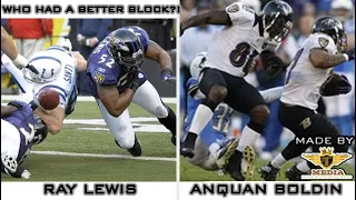 Who Had A Better Block? Ray Lewis or Anquan Boldin?! #BeLiveBeRealBeInformed