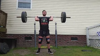 FULL CLEAN AND JERK WORKOUT: worked up to 210 for c+j then 230 for clean+ front squat!