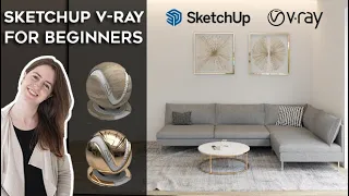 SketchUp V-Ray Tutorial for Beginners. Create Living Room Visualization. Step by step explanation.