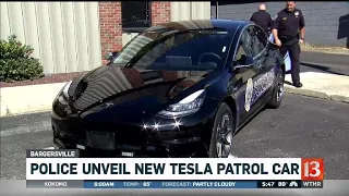 Tesla police car