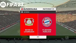 FIFA 23 PS4 - Leverkusen vs Bayern Munich Bundesliga 22/23 Full Match